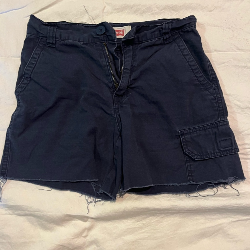 Levi's Women's Navy Cargo Shorts